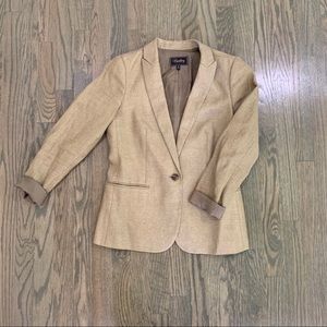 Buckley Gold 3/4 Sleeve Blazer